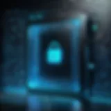 Conceptual representation of digital encryption
