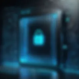 Conceptual representation of digital encryption