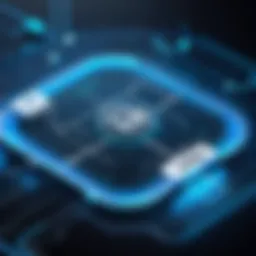 Visual representation of a secure online connection