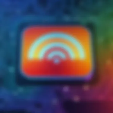 Wifi Heatmap Representation Visual representation of a wifi heatmap indicating signal strength