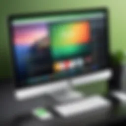Modern Mac device displaying Hulu app interface