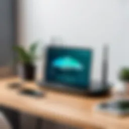 Router with Surfshark VPN dashboard