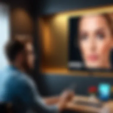 Ethical Viewing Practices in Reality TV A thoughtful individual contemplating ethical viewing practices