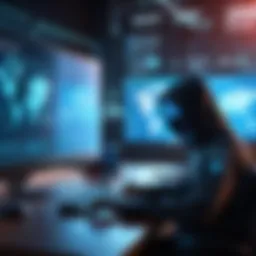 Online education interface showcasing cyber security curriculum.