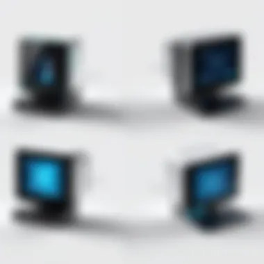 Diagram illustrating different types of port scanners
