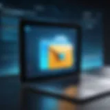 Secure email program interface showcasing encryption features