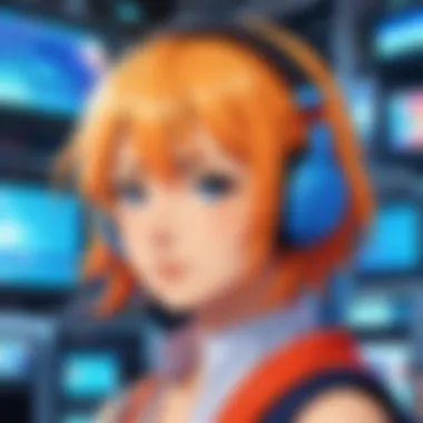 Vibrant Representation of Popular Anime Series A vibrant representation of popular anime series