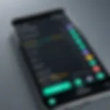 User interface showcasing PIA settings on an Android device