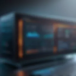 A sophisticated firewall interface showcasing various protection features
