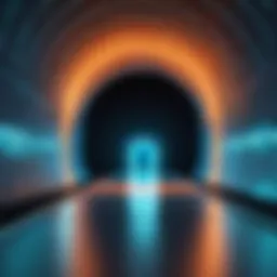 Visual representation of VPN tunnel architecture highlighting data encryption.