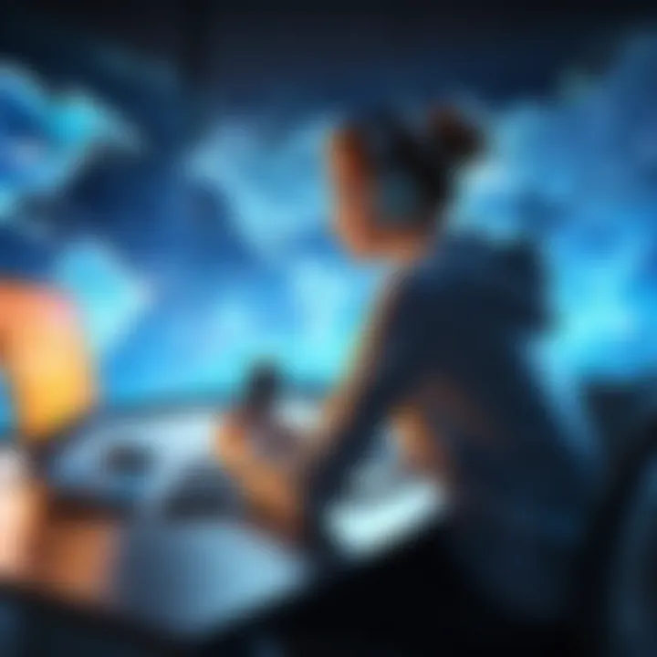 Illustration of a person enjoying seamless internet connectivity