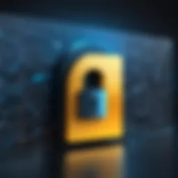 Conceptual representation of data encryption