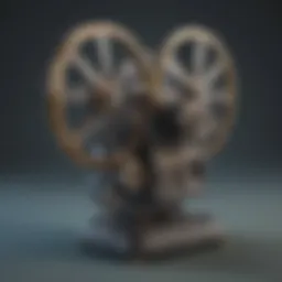 Elegant vintage movie projector