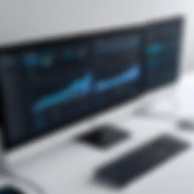 Abstract representation of data flow in website monitoring software
