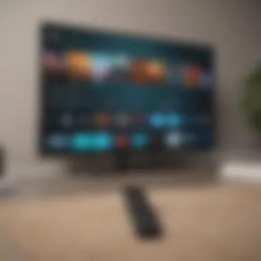 Firestick device connected to TV displaying TBS content