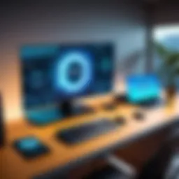 Visual representation of secure gaming environment