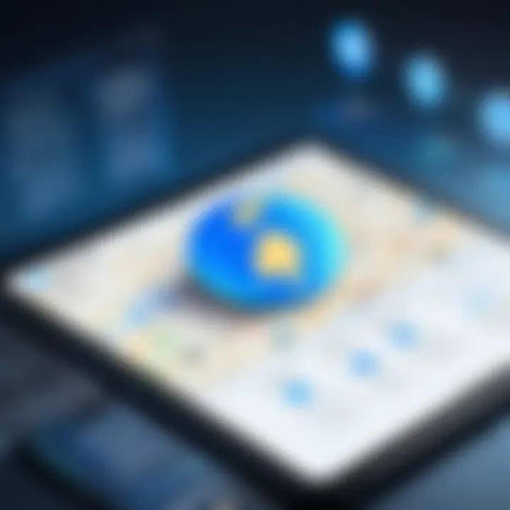 Diagram showing benefits and risks of geolocation