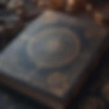 Ancient spell book with intricate symbols