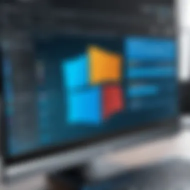 Antivirus Software in Taskbar Illustration of antivirus software in the taskbar