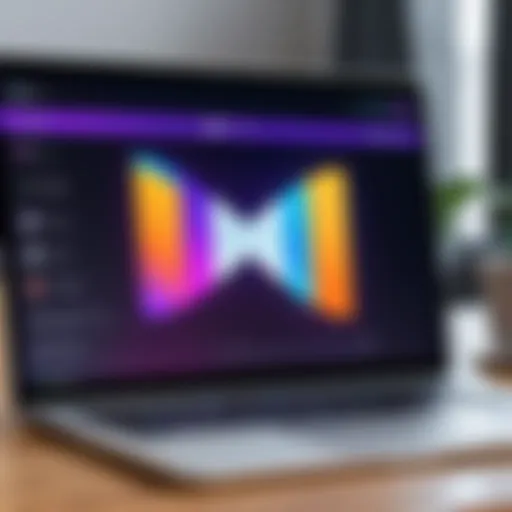 Illustration of a laptop with HBO Max app icon