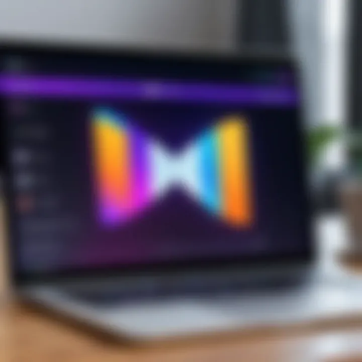 Illustration of a laptop with HBO Max app icon