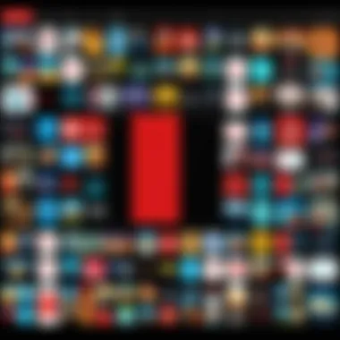 Visual representation of Netflix library with VPN