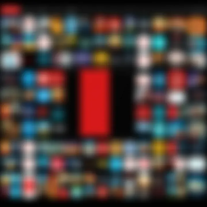 Visual representation of Netflix library with VPN
