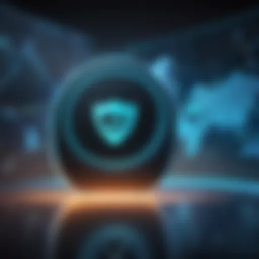 Conceptual illustration of VPN connection