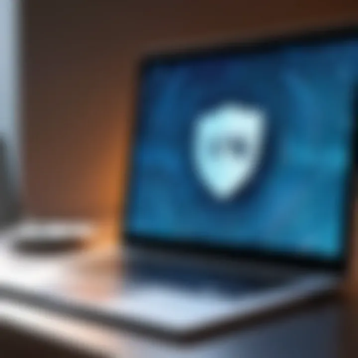 Graphic showing VPN connection