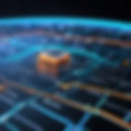 Visual representation of IP address and domain name relationship