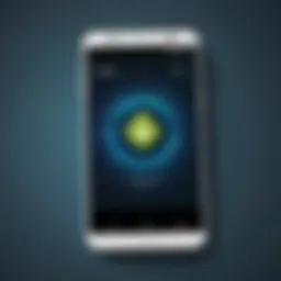 Illustration of a VPN interface on an Android device
