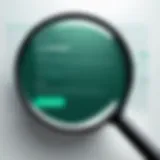 Illustration of a magnifying glass symbolizing investigation