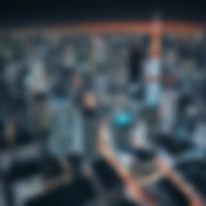 Tokyo Skyline Illustrating Technological Advancements