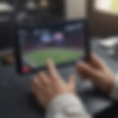 Live Sports Streaming on ESPN Watching live sports on ESPN mobile platform