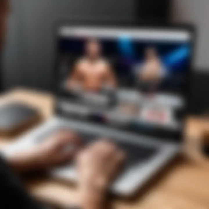 Live UFC Fight Streaming on Laptop