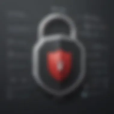 Lock symbolizing secure data protection