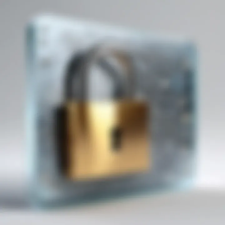 Symbolic image of a locked digital file