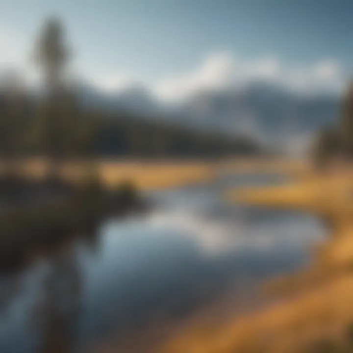 Majestic landscape of Yellowstone National Park