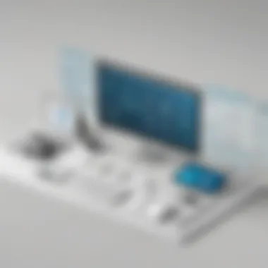 Subscription Models for Microsoft Remote Desktop Abstract graphic showcasing different subscription options