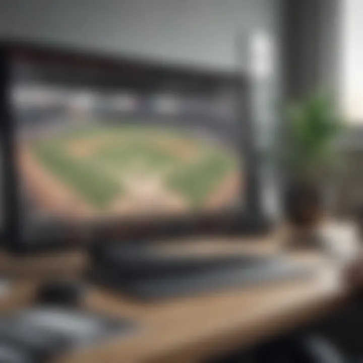 MLB baseball game online viewing experience