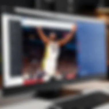 Computer screen with multiple NBA game tabs open