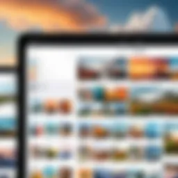 Screenshot of iCloud Photos app interface showcasing albums