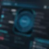 A modern digital interface showcasing secure search options