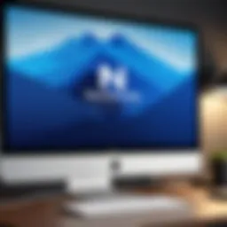 NordVPN logo displayed on iMac screen