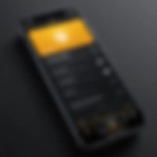 User interface of the Norton iPhone app showcasing its features