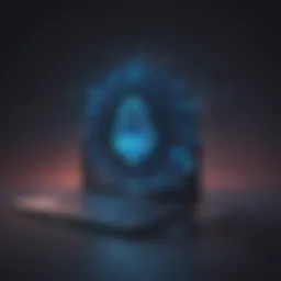 Abstract Concept of Online Security