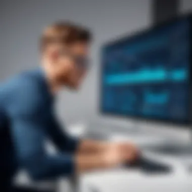 Software Configuration for Optimal Performance A person adjusting software settings on a computer