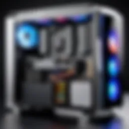 A high-performance gaming PC setup showcasing advanced hardware components