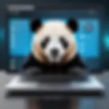 Visual representation of Panda Protection Antivirus interface