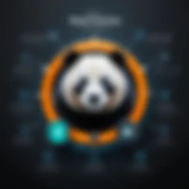 Real-Time Protection Features of Panda Protection Infographic depicting real-time protection features